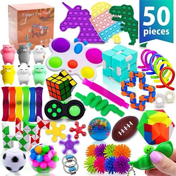 Assorted Fidget Gift Pack, 50 Pieces
