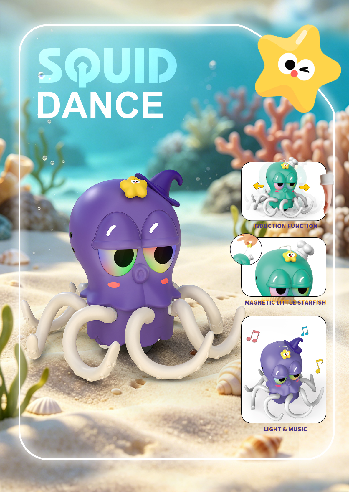 Electric Dancing Squid, Boxed Novelty Toy