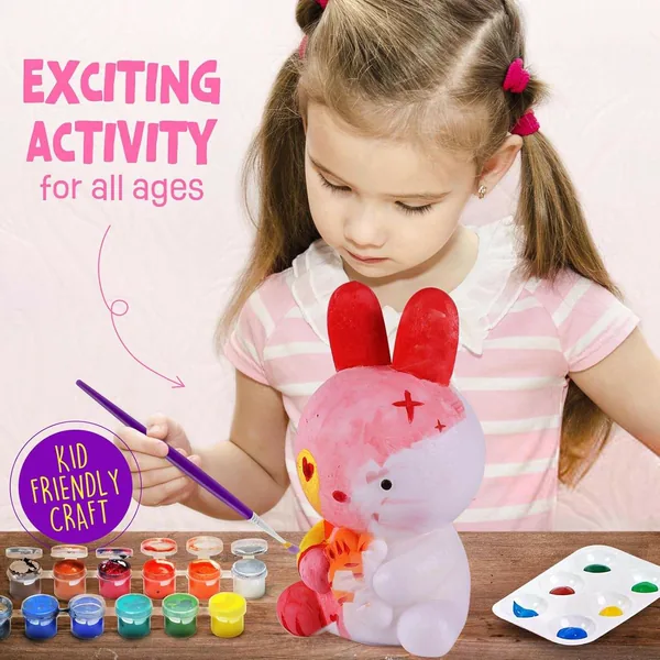 Paint-Your-Own Bunny Light Craft Kit - view 3