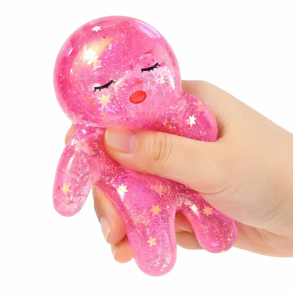 Mini Glitter Squishy Figure, TPR Format