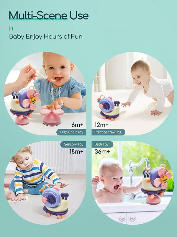 Suction-Cup Activity Spinner, Color-Box Version - view 2