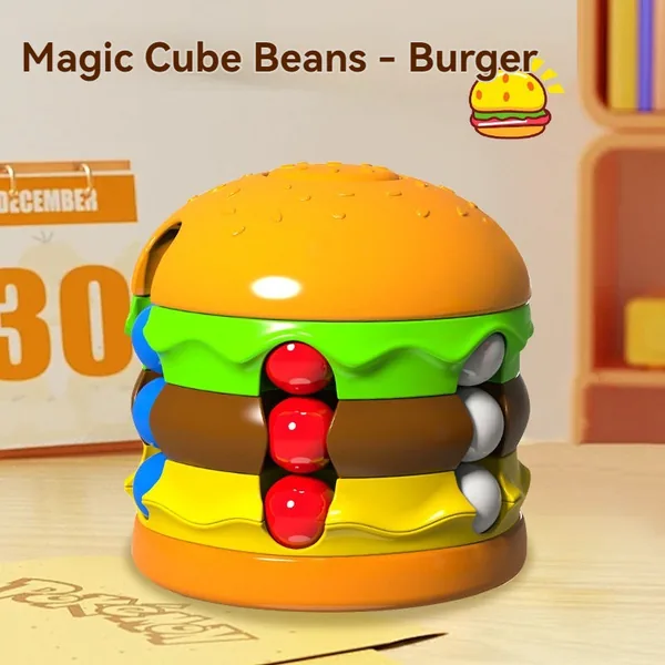 Magic-Bean Cube Spinner Puzzle
