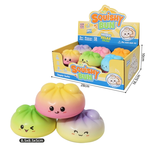 Gradient Bun Slow-Rise Squishy, 8.5 cm Display Format