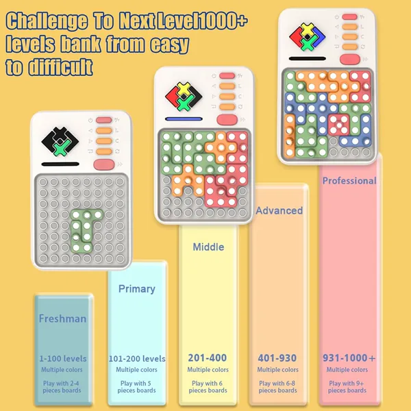 Pattern-Matching Block Game, 1,000+ Challenges - view 3
