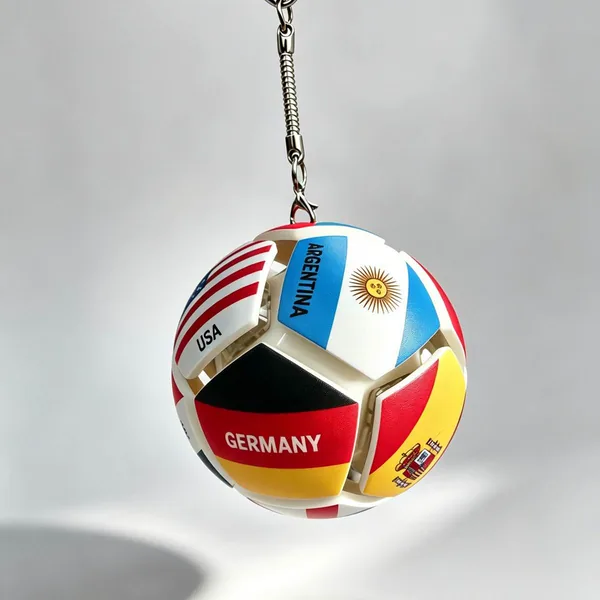 Football Button Fidget Ball, 7 cm Window-Box Format - view 6