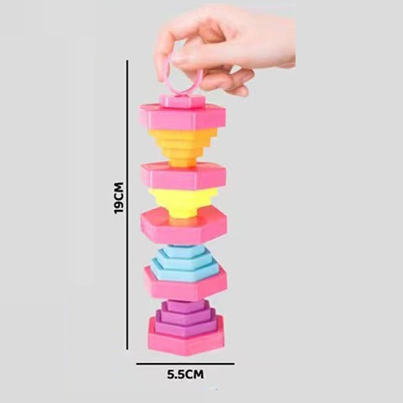 Stacking Fidget Toy, 16-Piece Display