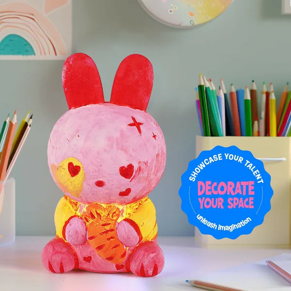 Paint-Your-Own Bunny Light Craft Kit - view 2