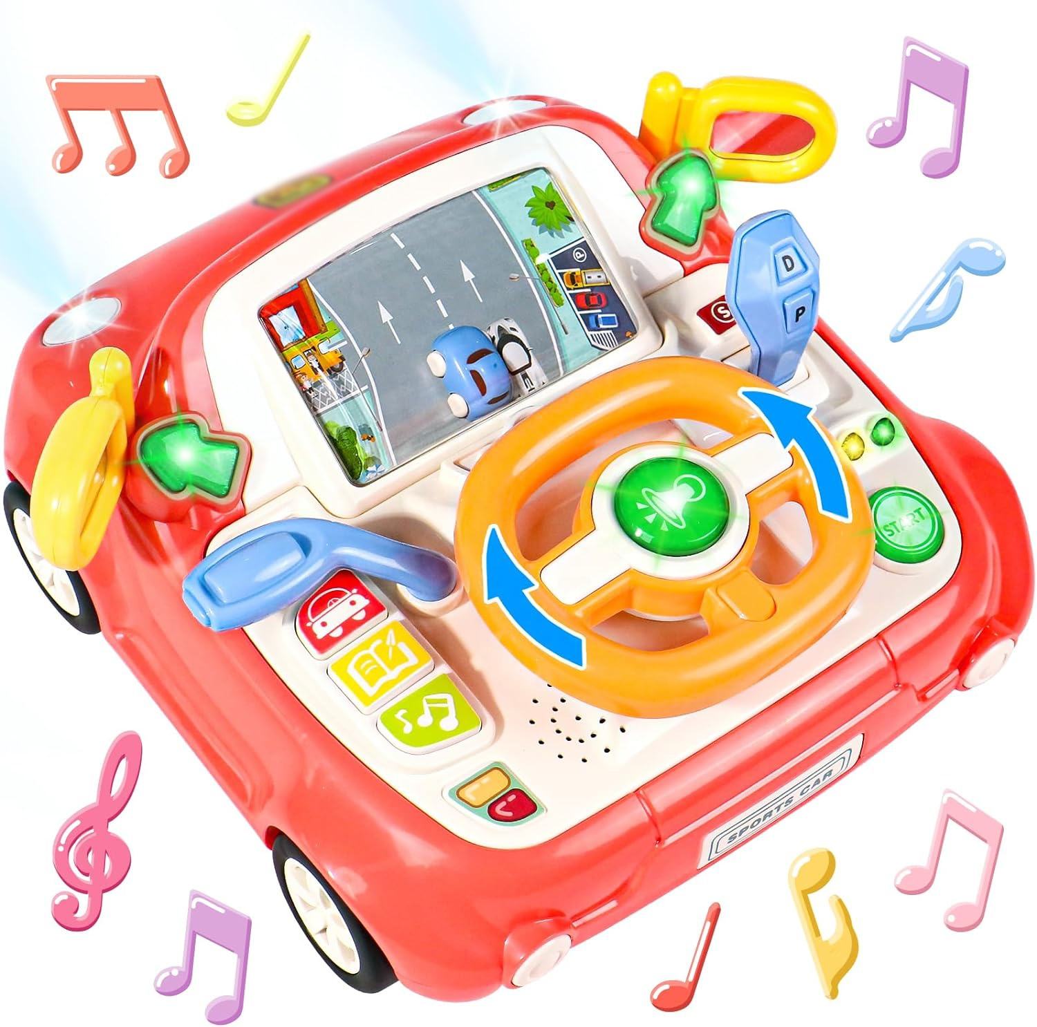 Musical Steering-Wheel Activity Toy - view 2