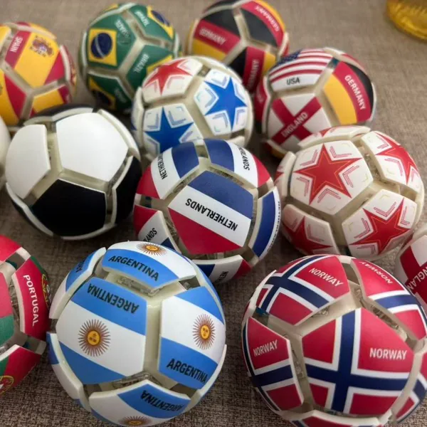 Football Button Fidget Ball, 7 cm Window-Box Format - view 4