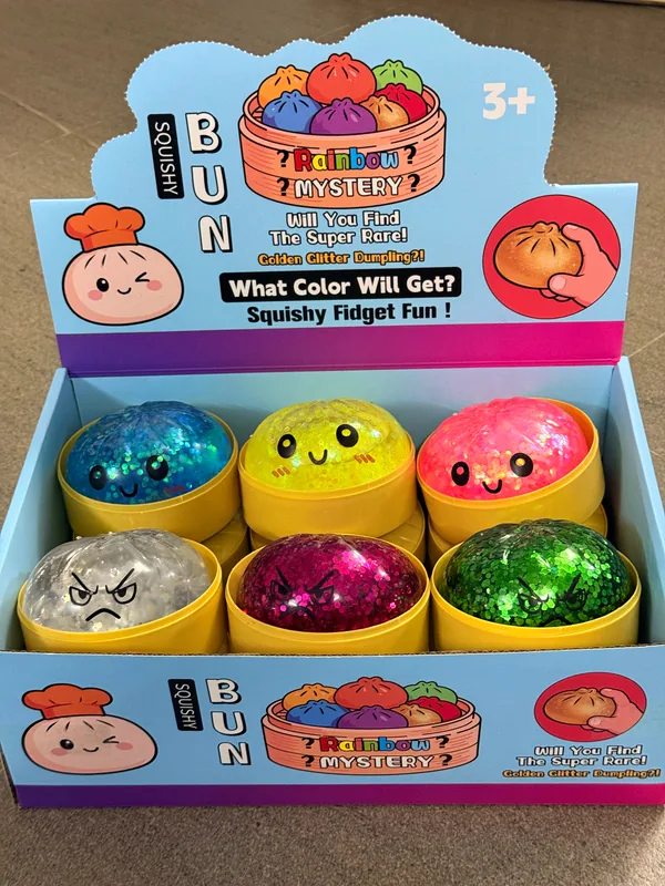 Maltose Smiley Bun Squishy, 8.5 cm