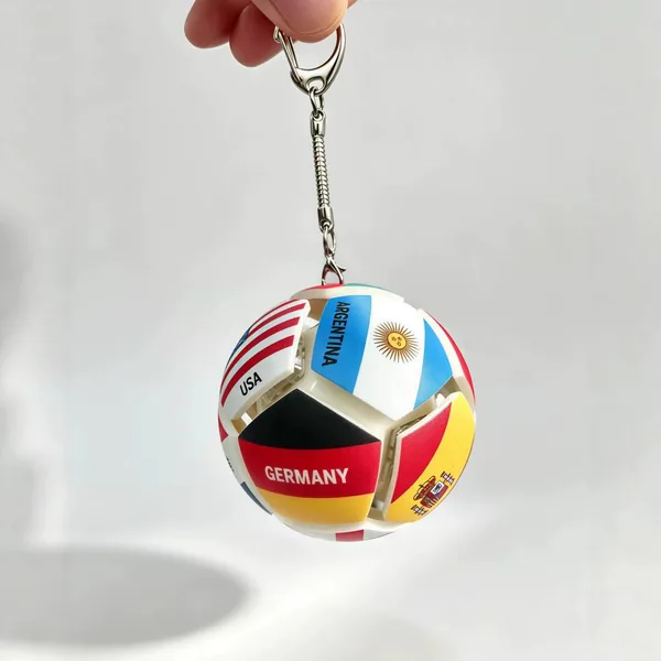Football Button Fidget Ball, 7 cm Window-Box Format - view 3