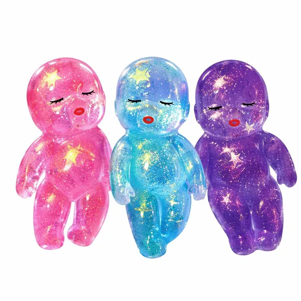 Mini Glitter Squishy Figure, TPR Format - view 5