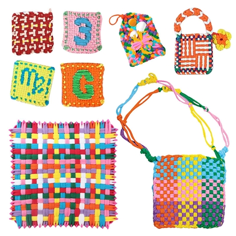 Elastic-Cord Coaster & Bag Craft Kit, 216 Pieces