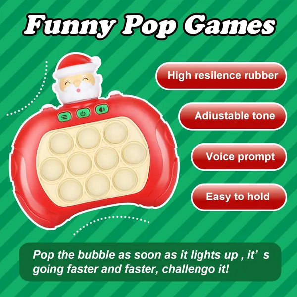 Quick-Push Bubble Game, Light-Up Handheld - view 4