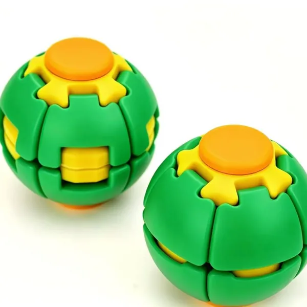 3D-Printed Press-and-Rotate Fidget Ball