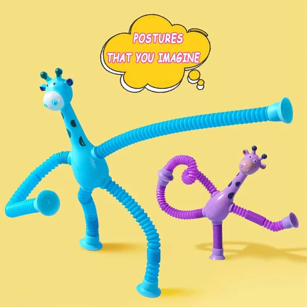 Stretch-Tube Giraffe with Suction Cups - view 2