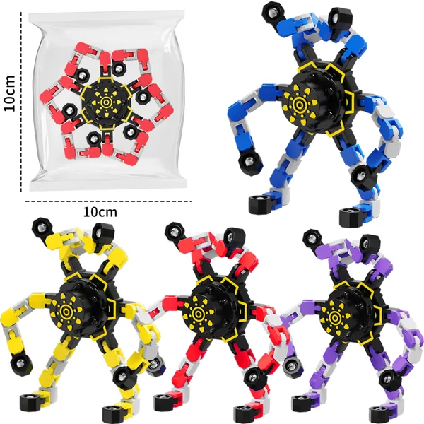Transforming Mechanical Finger Spinner, Bagged Format