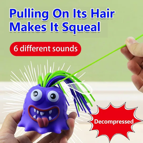 Halloween Hair-Pull Screaming Monster - view 17
