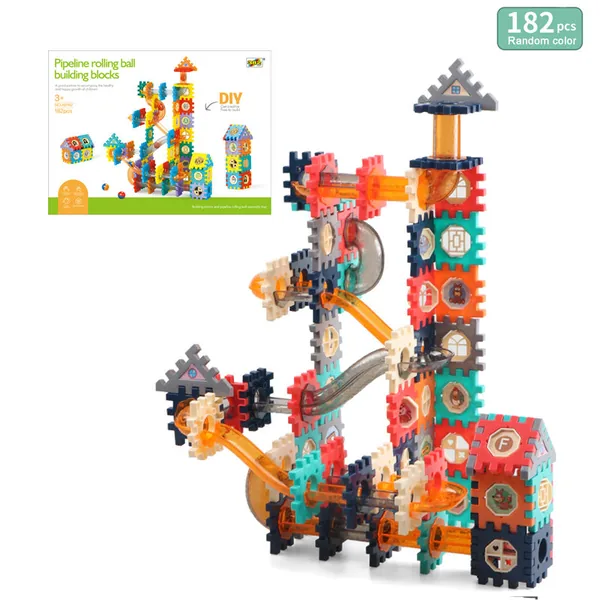 Marble-Race Construction Kit, 182 Pieces