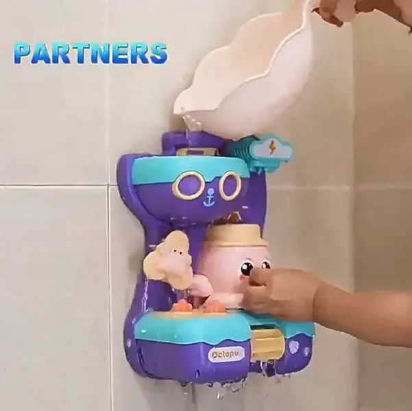 Octopus Spinning Waterwheel Bath Toy