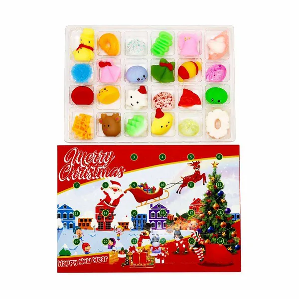 Mochi Squishy Advent Calendar, 24-Day Christmas Format
