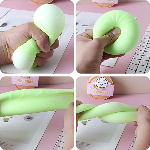 Silicone Dumpling Squeeze Toy, Steamer-Box Format - view 11