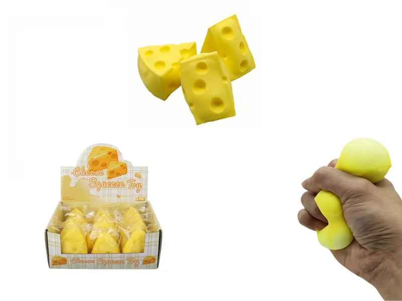 Flour & Cheese Squeeze Toys, 12-Piece Counter Display