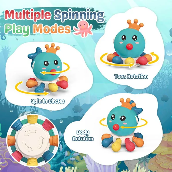 Octopus Pull-String Activity Toy - view 3