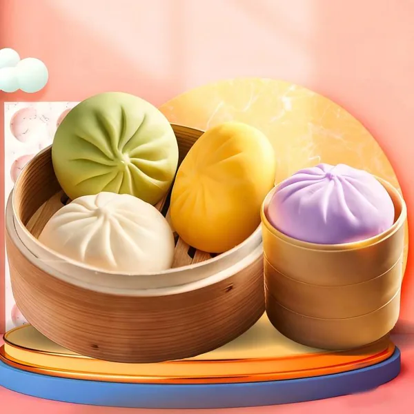Silicone Dumpling Squeeze Toy, Steamer-Box Format - view 7
