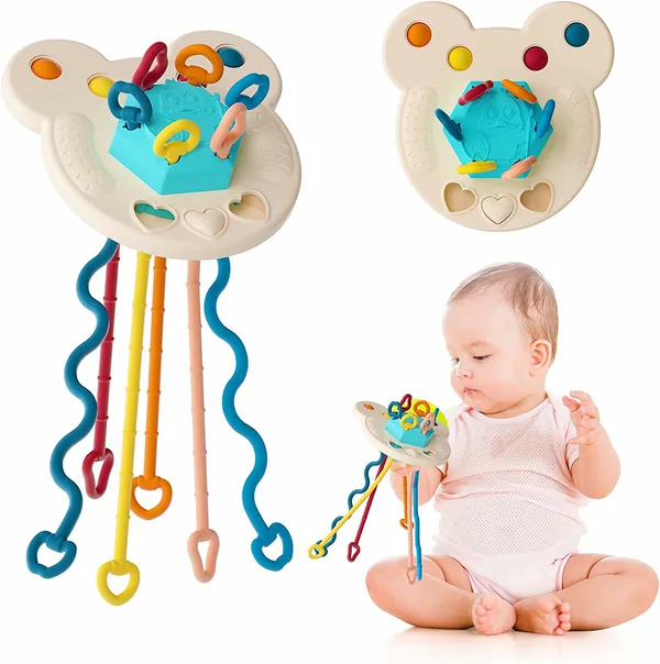Flying-Saucer Pull-String Activity Toy - view 4
