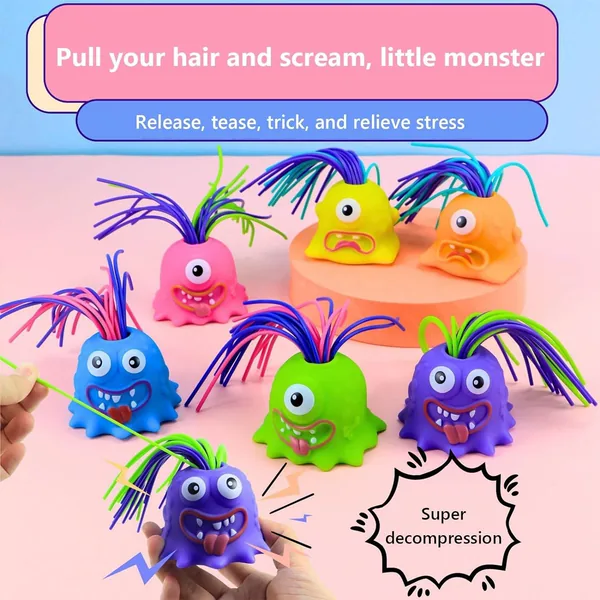 Halloween Hair-Pull Screaming Monster - view 16