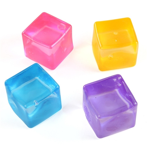 Mini Maltose Ice Cube Squishy, 3.5 cm TPR Shell