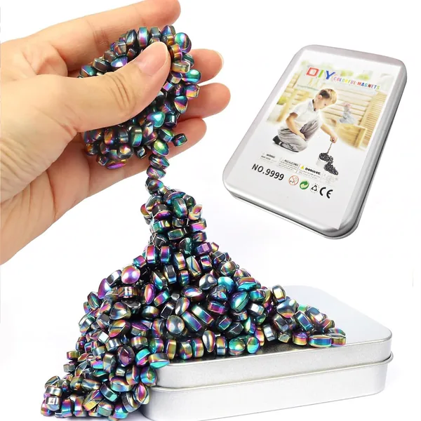 Rainbow Magnetic Construction Set, 510 Pieces