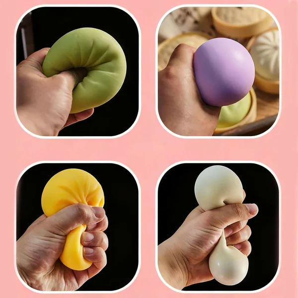 Silicone Dumpling Squeeze Toy, Steamer-Box Format - view 8