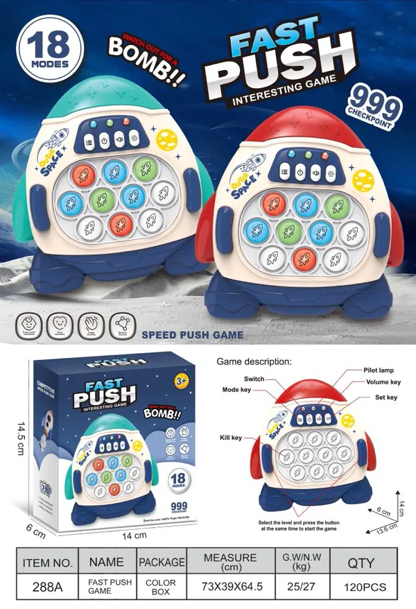 Astronaut Speed-Pop Handheld Game - view 3