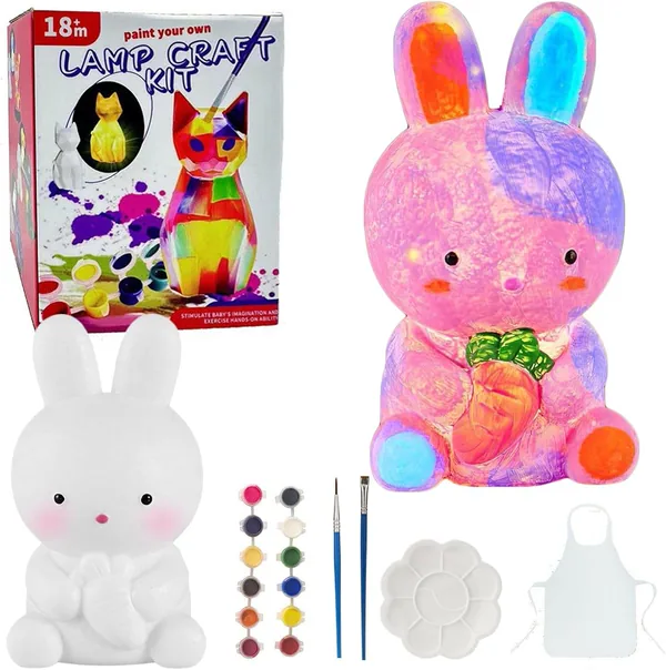Paint-Your-Own Bunny Light Craft Kit - view 5