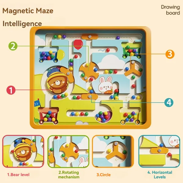 Magnetic Maze Activity Board, Retail Box - view 3
