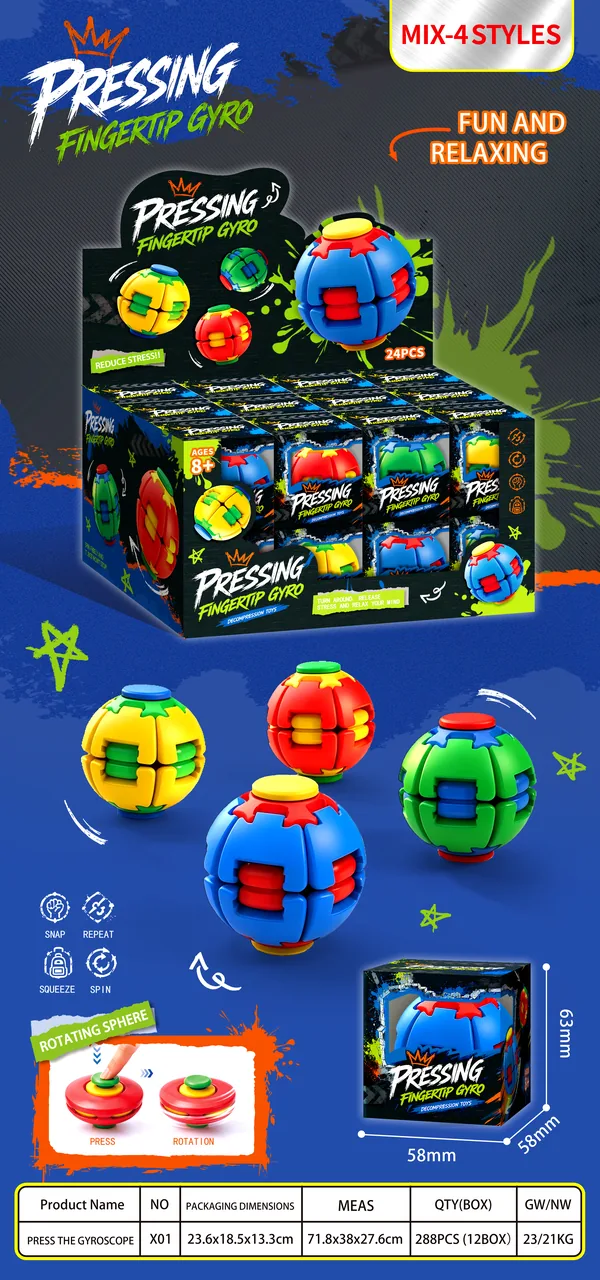 Rotating Fidget Ball, Display-Box Format - view 6
