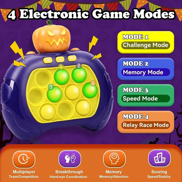 Quick-Push Bubble Game, Light-Up Handheld - view 3