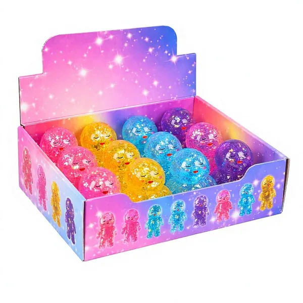 Mini Glitter Squishy Figure, TPR Format - view 2
