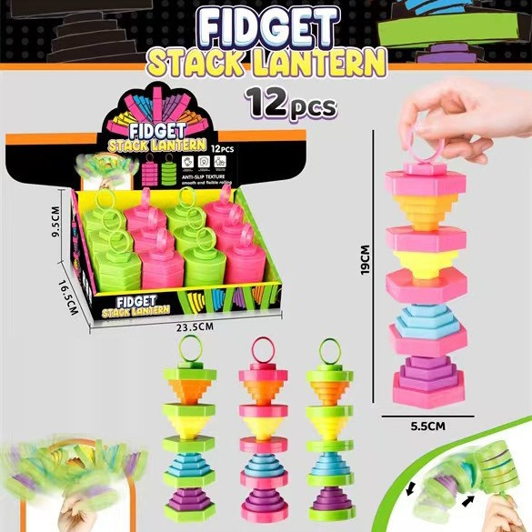 Stacking Fidget Toy, 16-Piece Display - view 3