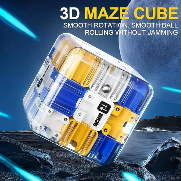 Large 3D Rolling-Ball Maze Cube - view 3