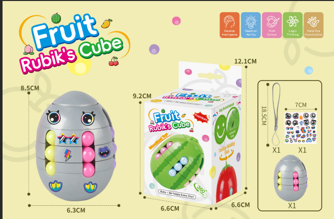 Spinner & Cube Fidget, Boxed Format