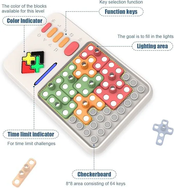 Pattern-Matching Block Game, 1,000+ Challenges - view 12