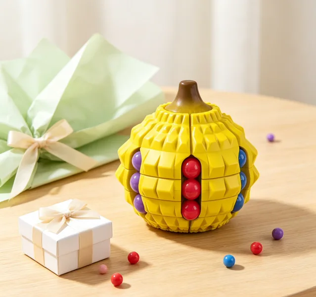 Durian Magic-Bean Rotating Puzzle - view 3