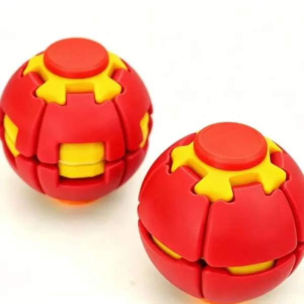 3D-Printed Press-and-Rotate Fidget Ball - view 3