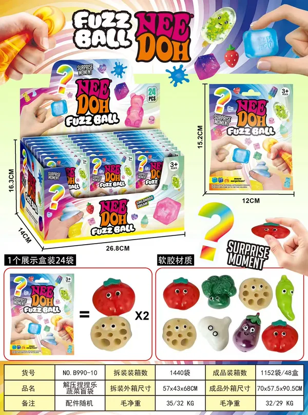 Fruit-Shape Squeeze Toy, Counter Display Selection