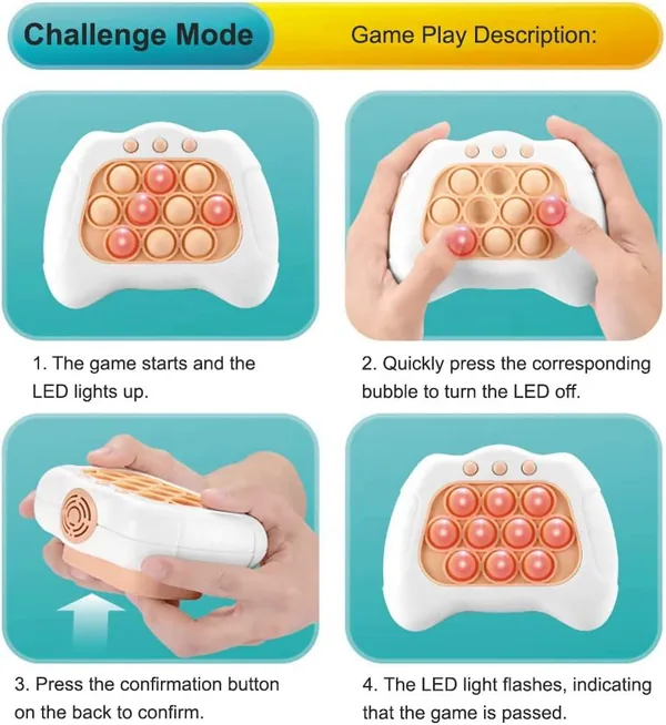 Light-Up Push-Bubble Game, Boxed Handheld - view 6