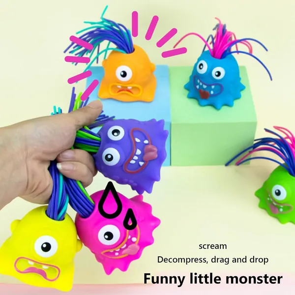 Halloween Hair-Pull Screaming Monster - view 12