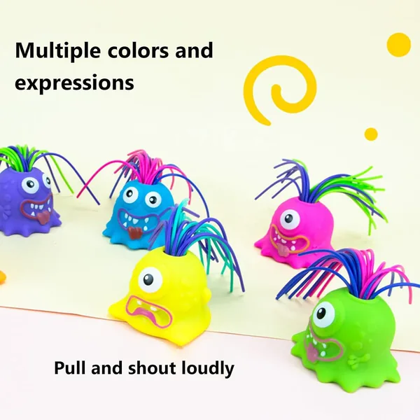 Halloween Hair-Pull Screaming Monster - view 10